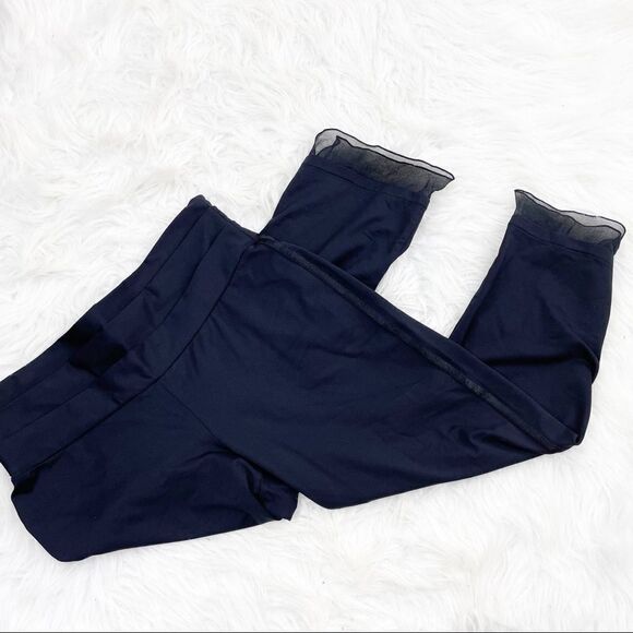 Haute Hippie Nudie Silk Blend Sheer Ruffle Hem Cropped Pants - Picture 1 of 7